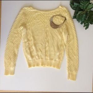Vintage yellow knit sweater